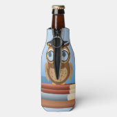 Uil illustratie flesjeskoeler (Fles Achterkant)