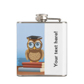 Uil illustratie heupfles (Achterkant)