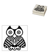 Uil illustratie kunststempel rubberstempel (Gestempeld)