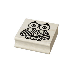 Uil illustratie kunststempel rubberstempel