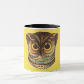  uil illustratie mosterd advertentie mok (Midden)