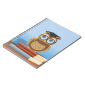 Uil illustratie notitieboek (Linkerzijde)