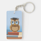 Uil illustratie sleutelhanger (achterkant)