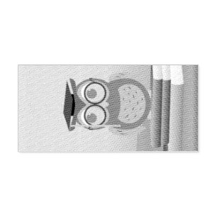 Uil illustratie zelfinktende stempel