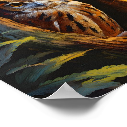 Uil in boom 3 poster (Hoek)