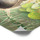 uil in cactus - Poster (Hoek)