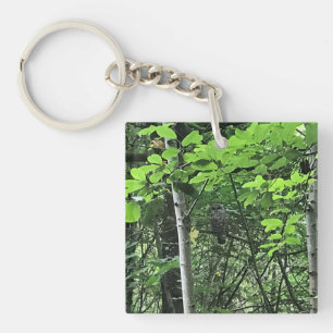 Uil in de bomen, Oregon Sleutelhanger
