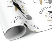 Uil in de kleuterschool / kleuterschool Afstuderen Cadeaupapier (Rol Hoek)