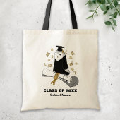 Uil in de kleuterschool / kleuterschool Afstuderen Tote Bag