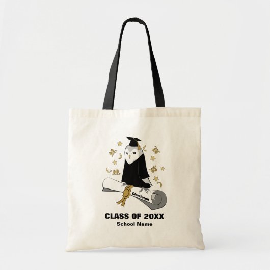 Uil in de kleuterschool / kleuterschool Afstuderen Tote Bag (Voorkant)