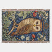 Uil in de tuin William Morris stijl Deken (Voorkant)