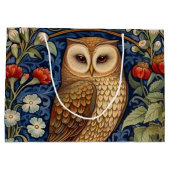 Uil in de tuin William Morris stijl Groot Cadeauzakje (Achterkant)
