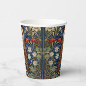 Uil in de tuin William Morris stijl Papieren Bekers (Rechts)