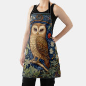 Uil in de tuin William Morris stijl Schort (Insitu)