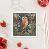 Uil in de tuin William Morris stijl Servet (Insitu)