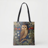 Uil in de tuin William Morris stijl Tote Bag (Voorkant)