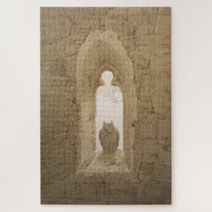 Uil in een gotisch raam – Caspar David Friedrich Legpuzzel