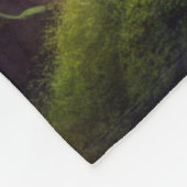 Uil in het bos fleece deken (Hoek)