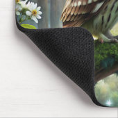 Uil in het bos muismat (Hoek)