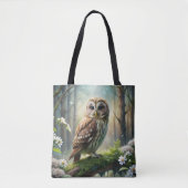 Uil in het bos tote bag (Voorkant)