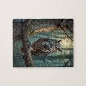 Uil in het magische bos legpuzzel (Horizontaal)