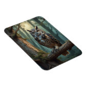 Uil in het magische bos magneet (Rechterzijde)