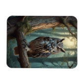 Uil in het magische bos magneet (Horizontaal)