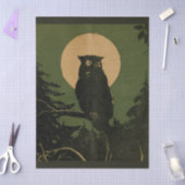 Uil in Moonlight Halloween Decoupage Tissuepapier (Craft)