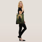 Uil in Moonlight Halloween gepersonaliseerd Tote Bag (Op model)