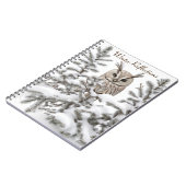 Uil in Sneeuw Notitieboek (Linkerzijde)
