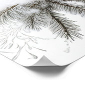 Uil in Sneeuw Poster (Hoek)