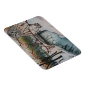 Uil in Sneeuwmagneet Magneet (Rechterzijde)