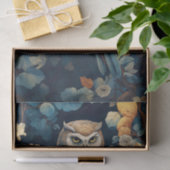 Uil in tapijt 2 Decoupage papier (Geschenk)