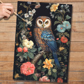 Uil in tapijt 3 Decoupage papier