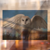 "UIL IN VLUCHT" VENSTER CLING RAAMSTICKER (Vel 2)