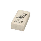 Uil & Initialen Ex Libris Boek Rubberstempel (Stempel)