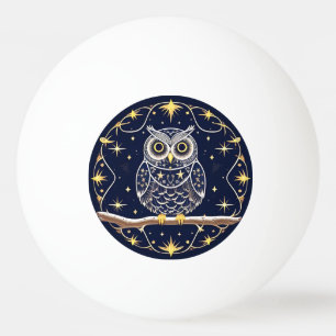 Uil Intricate Maan Illustratie Elegant Pingpongbal