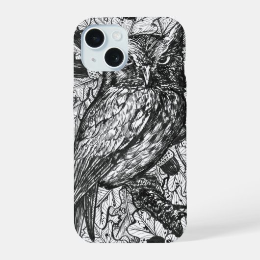 Uil iPhone 15 Case (Achterkant)