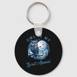 Uil Is Mijn Favoriete Dier Kleding Voor Wijsheid Z Sleutelhanger