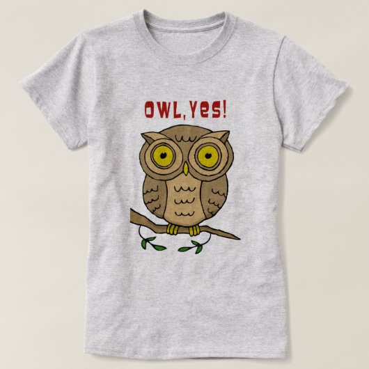 Uil, Ja! T-shirt (Design voorkant)