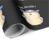 Uil Je Doin Grappige Vogel Pun Donker BG Cadeaupapier (Rol Hoek)