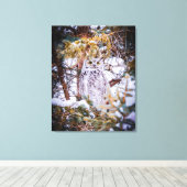 Uil Kaart Canvas Afdruk (Insitu (Houten vloer))