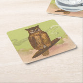 Uil Kartonnen Onderzetters (Schuin)