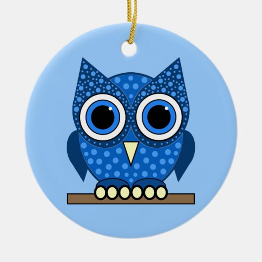 uil keramisch ornament (Voorkant)