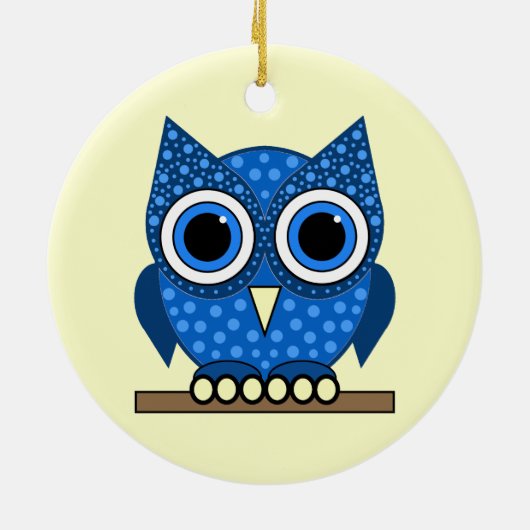 uil keramisch ornament (Achterkant)