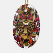 uil keramisch ornament (Links)