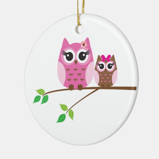 Uil Keramisch Ornament (Links)