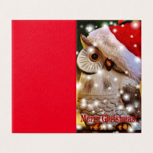 uil kermas kaart (Buitenkant ongevouwen)