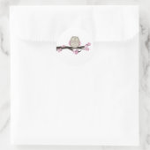 Uil & Kersenbloesem {Roze} | STICKERS (Tas)