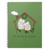 Uil Kerst Cute Kinderen Notitieboek (Voorkant)